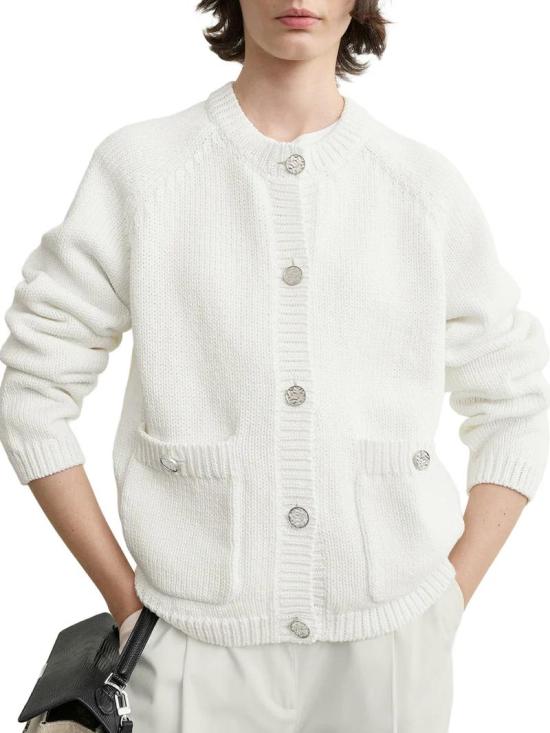 26FW 토템 스웨터 263WRT0853YA0299 047 WHITE - TOTEME