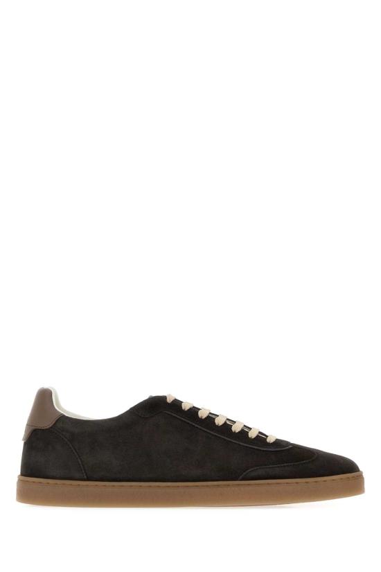 26FW 브루넬로 쿠치넬리 스웨이드 스니커즈 MZUMGLJ336 CLV06 BLACK DOM