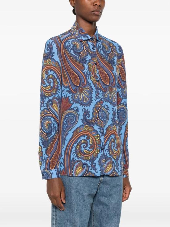 26FW 에트로 블라우스 WRIA0019 99SA414X0887 Light Blue - ETRO