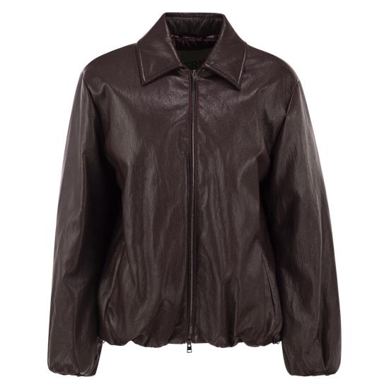 26FW 에르노 가죽 자켓 GI000413D BORDEAUX