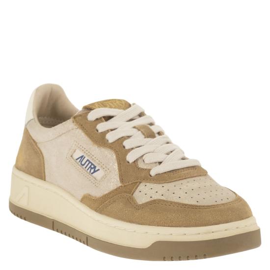 26FW 오트리 메달리스트 로우 레더 스니커즈 AULW BEIGE - AUTRY