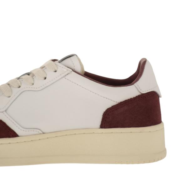 26FW 오트리 메달리스트 로우 레더 스니커즈 AULW WHITE BORDEAUX - AUTRY