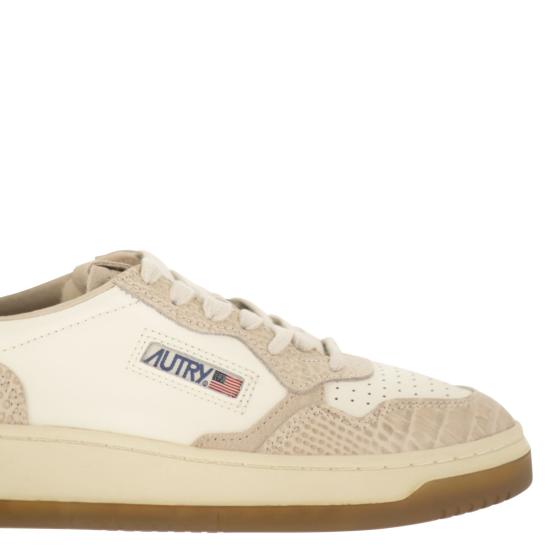 26FW 오트리 메달리스트 로우 레더 스니커즈 AULW IVORY BEIGE - AUTRY
