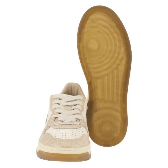 26FW 오트리 메달리스트 로우 레더 스니커즈 AULW IVORY BEIGE - AUTRY