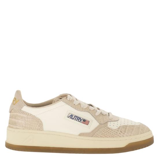 26FW 오트리 메달리스트 로우 레더 스니커즈 AULW IVORY BEIGE