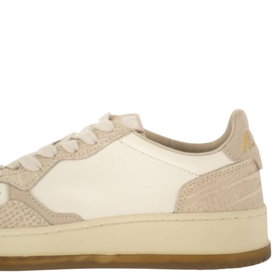 26FW 오트리 메달리스트 로우 레더 스니커즈 AULW IVORY BEIGE - AUTRY