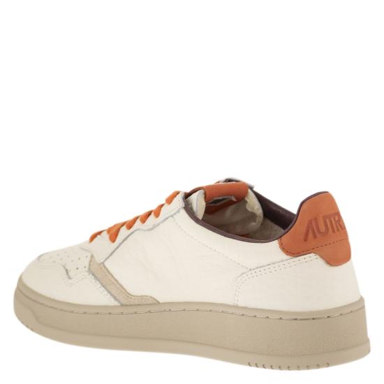 26FW 오트리 메달리스트 로우 스니커즈 AULM WHITE ORANGE - AUTRY