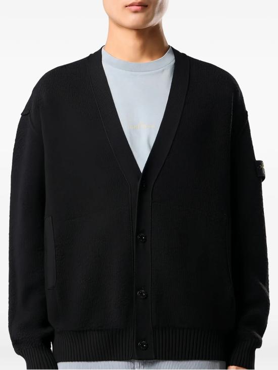 26FW 스톤 아일랜드 가디건 L2S15 5100010 S01C4 V0029 BLACK DOM - STONE ISLAND