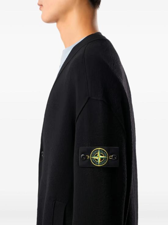 26FW 스톤 아일랜드 가디건 L2S15 5100010 S01C4 V0029 BLACK DOM - STONE ISLAND
