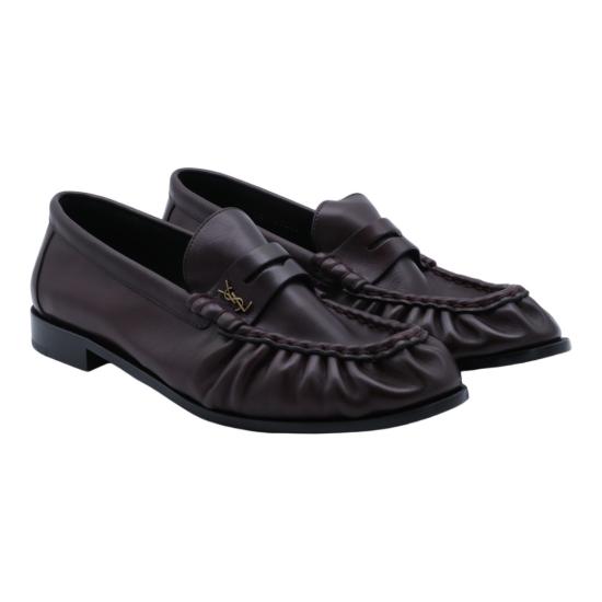26FW 생로랑 로퍼 A002CJAAGXG6110 Brown - SAINT LAURENT