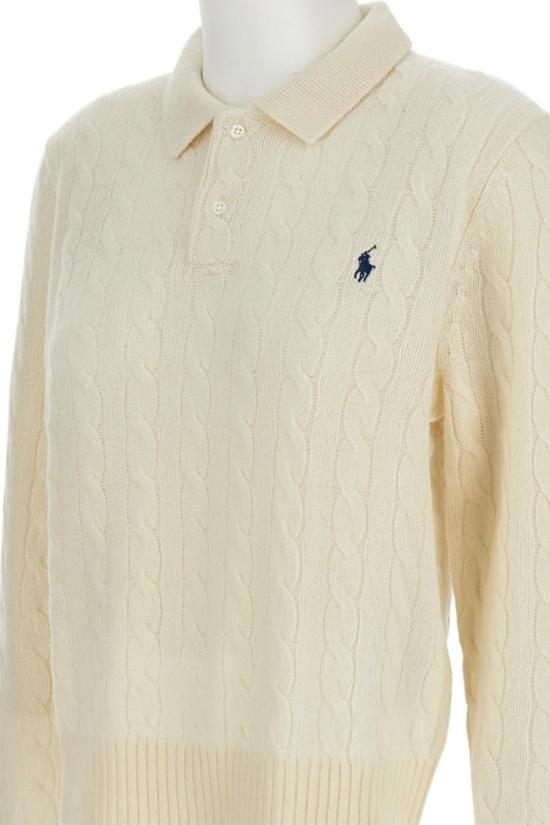 26FW 폴로 랄프로렌 케이블 폴로 니트 211972132001AUTHENTICCREAM Neutrals - POLO RALPH LAUREN