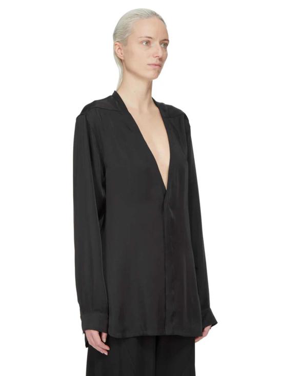  릭 오웬스 탑 래리 셔츠 블랙 - RICK OWENS