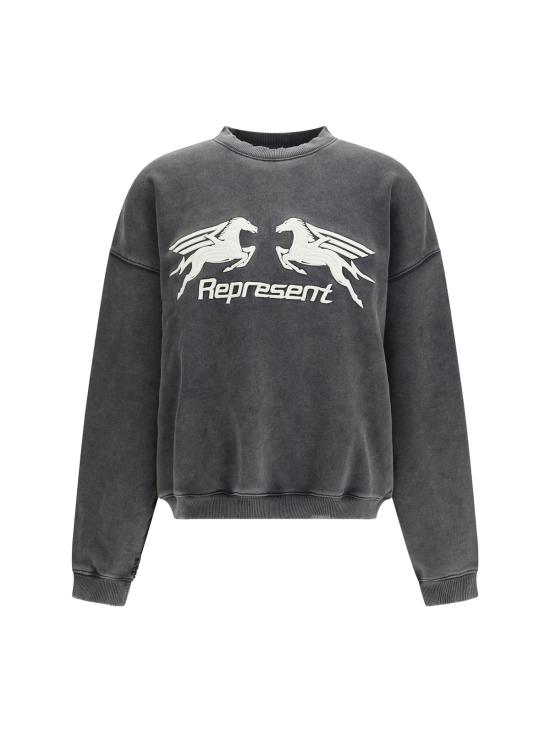  리프레젠트 긴팔 티셔츠 Represent Pegasus 빈티지 그레이 스웨트셔츠