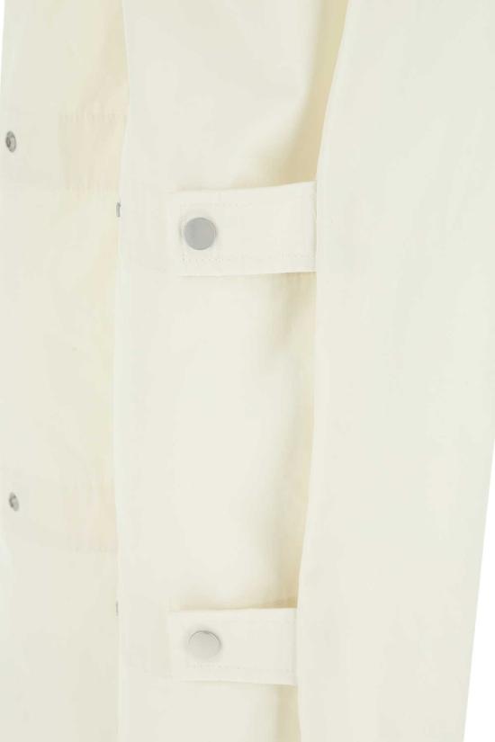  보테가베네타 스트레이트 팬츠 보테가 베네타 아이보리 코튼 와이드 레그 팬츠 - BOTTEGA VENETA