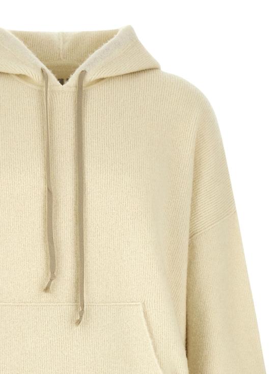  릭 오웬스 긴팔 티셔츠 마라부 스웨트셔츠 화이트 - RICK OWENS