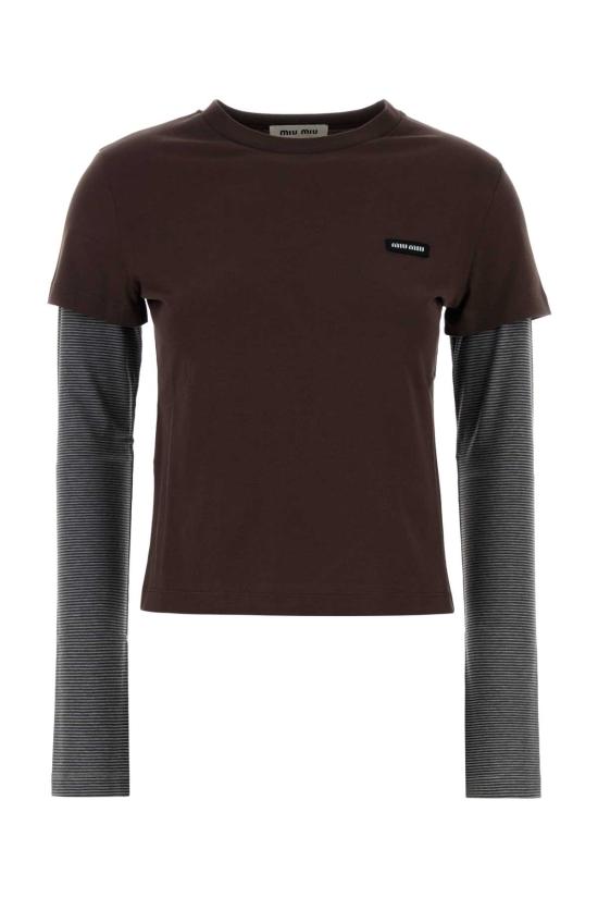 26FW 미우미우 스웨터 MJLA74SOOO17OR F03YR Brown
