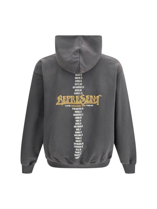  리프레젠트 긴팔 티셔츠 Represent Golden Tour 후드티 선 페이드 그레이 - REPRESENT