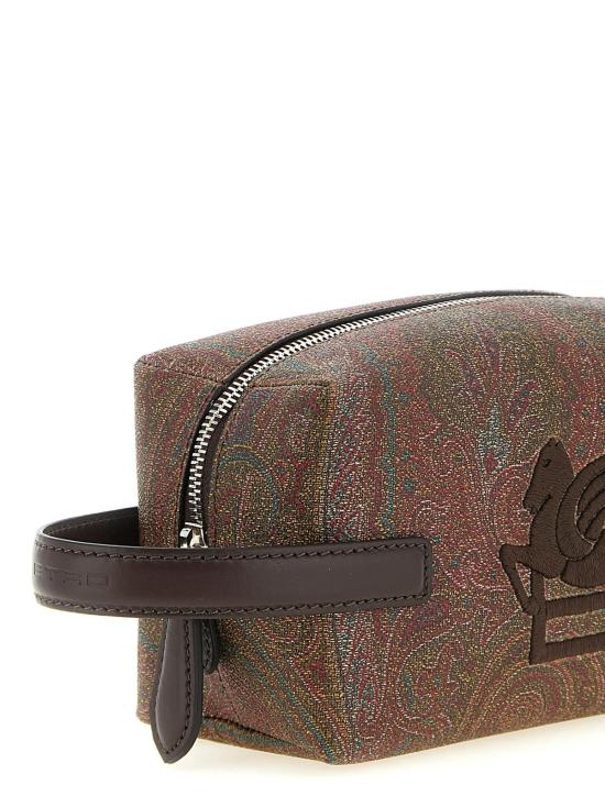  에트로 클러치/파우치 아르니카 스몰 뷰티 백 브라운 - ETRO