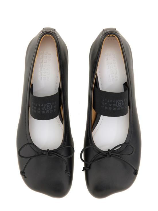 26FW MM6 메종마르지엘라 아나토믹 뉴메릭 발레리나 플랫 슈즈 S59WZ0099 P3628T8013 BLACK - MM6 MAISON MARGIELA