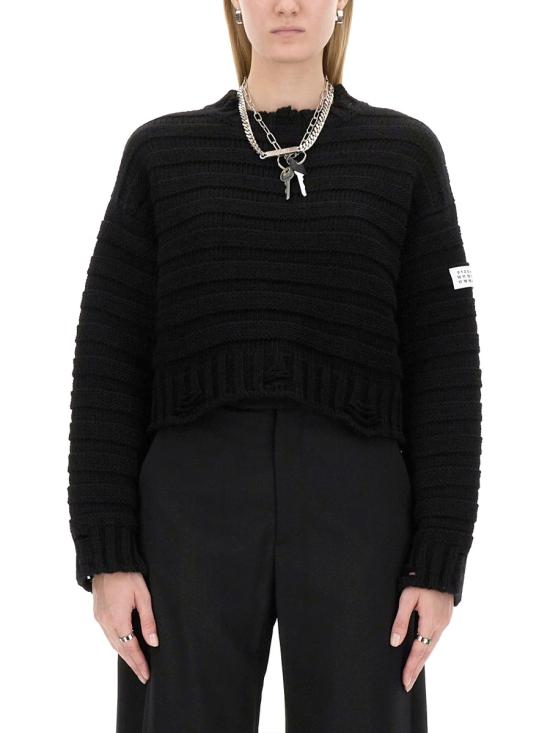 26FW MM6 메종마르지엘라 스웨터 S52HL0031 M13040900 BLACK