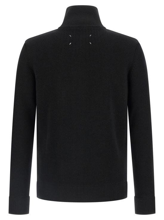 26FW 마르지엘라 니트 집업 가디건 SI1HA0013 S17781900F BLACK - MAISON MARGIELA