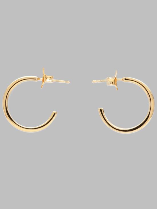 26FW MM6 메종마르지엘라 미니멀 로고 이어링 SM7VG0056 P9375950 GOLD - MM6 MAISON MARGIELA