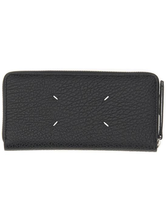 26FW 마르지엘라 4스티치 집어라운드 장지갑 S56UI0110 P4455T8013 BLACK - MAISON MARGIELA