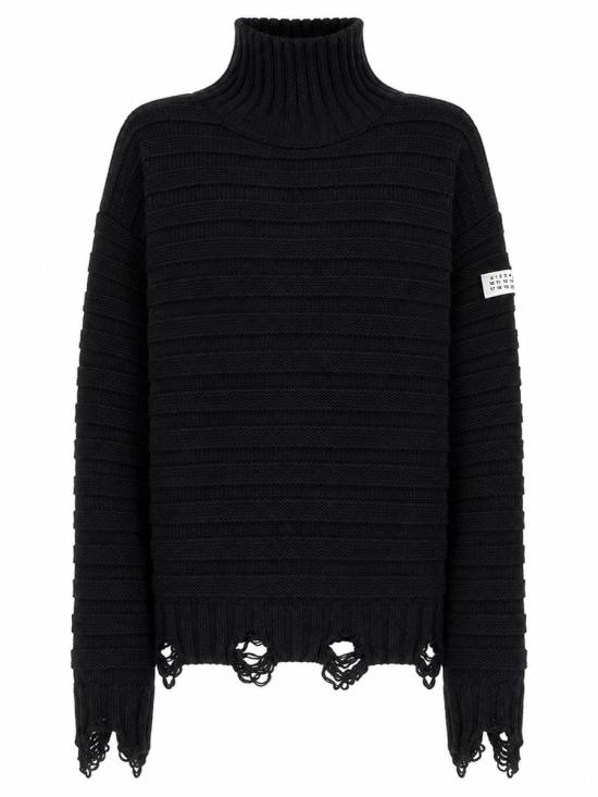 26FW MM6 메종마르지엘라 터틀넥 SH0HA0004 M13040900 BLACK