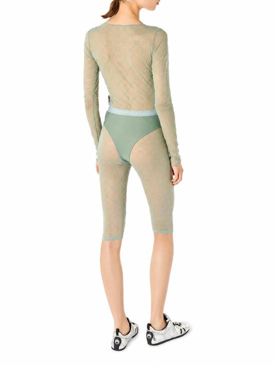 26FW 마린세르 무노그램 메쉬 플록 롱슬리브 라운드넥 탑 무노그램 메쉬 플록 롱슬리브 라운드넥 탑 WTS018ACJER0005 GR40 - MARINE SERRE