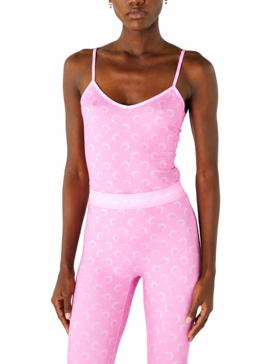 26FW 마린세르 문 프린트 저지 스트랩 탑 WTO508ACJER0001 PK30 PINK - MARINE SERRE