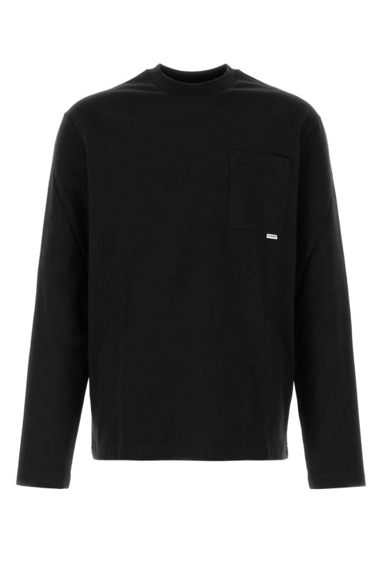 26FW 질샌더 반팔 티셔츠 J22GC0269J20256 001 Black