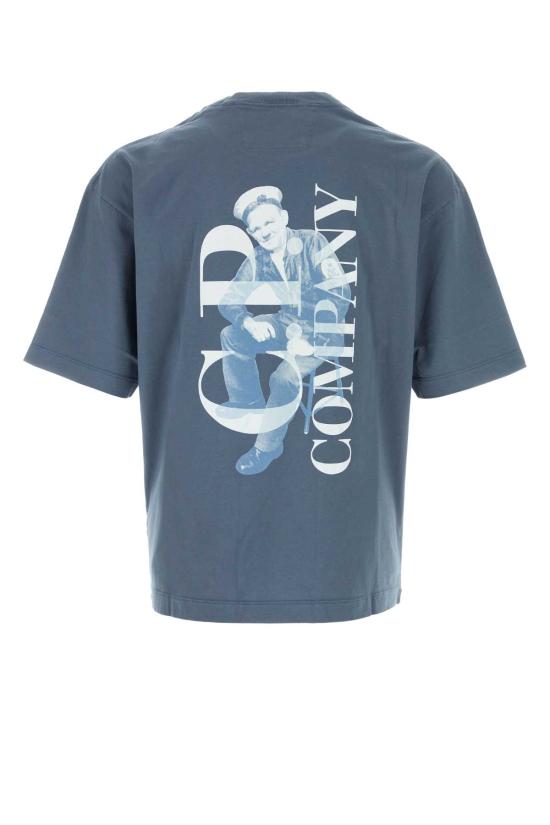 26FW 씨피 컴퍼니 반팔 티셔츠 21CMTS209A110579W 871 Light Blue - C.P. COMPANY