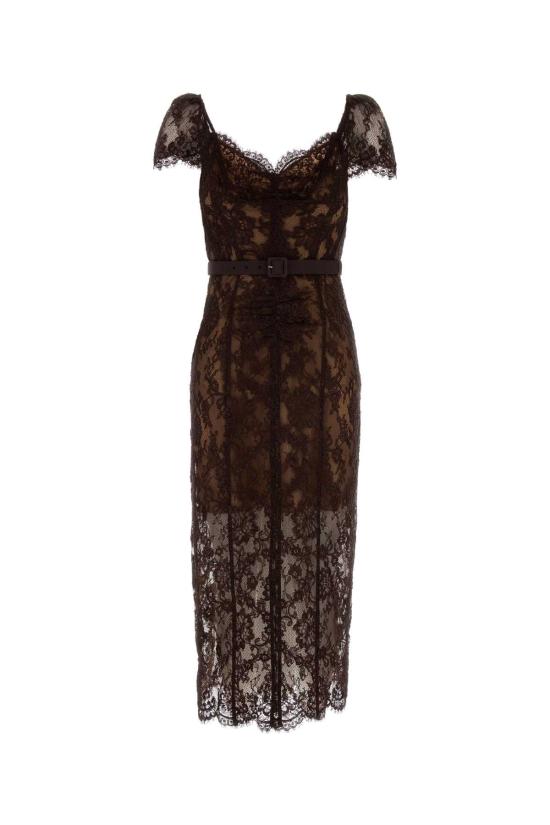 26FW 셀프 포트레이트 원피스 PF26099MABR BROWN