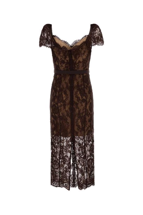 26FW 셀프 포트레이트 원피스 PF26099MABR BROWN - SELF PORTRAIT