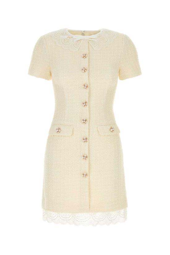 26FW 셀프 포트레이트 원피스 PF26002SBC CREAM White