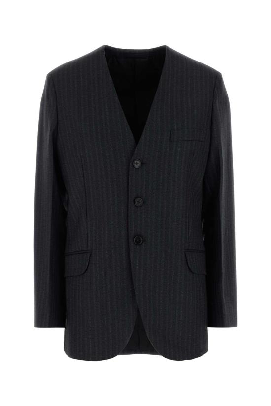 26FW 질샌더 수트 자켓 J02BN0261J40334 416 Stripped