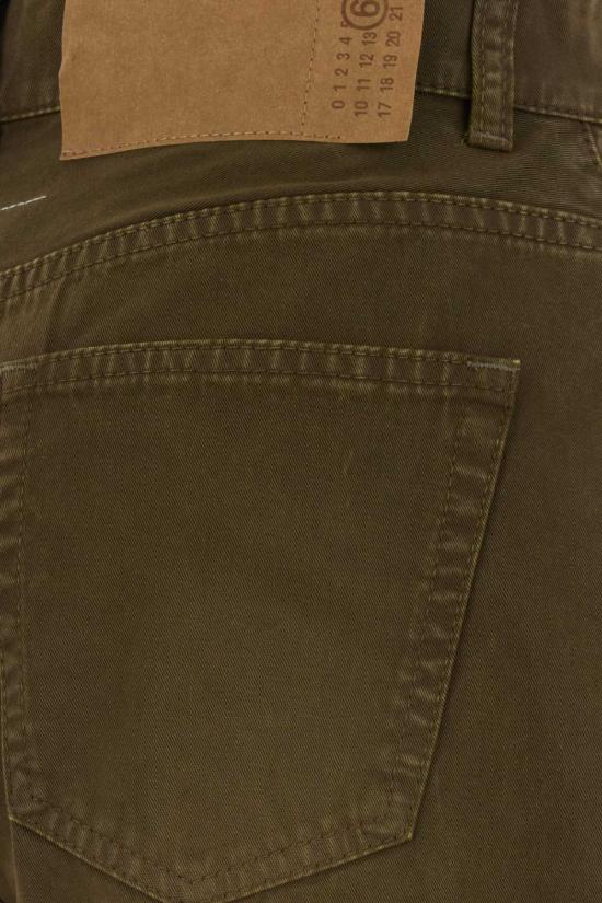  MM6 메종마르지엘라 데님 팬츠 Mm6 Maison Margiela 카키 데님 진 - MM6 MAISON MARGIELA