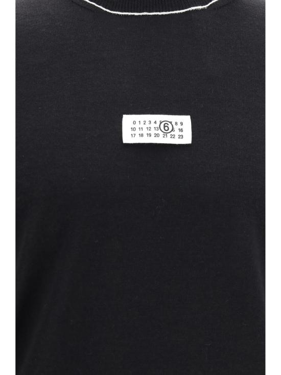 MM6 메종마르지엘라 터틀넥 Mm6 메종 마르지엘라  스웨터 블랙 - MM6 MAISON MARGIELA