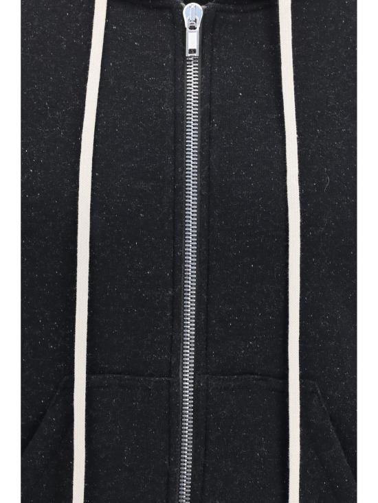  릭 오웬스 긴팔 티셔츠 제이슨 후드티 블랙 - RICK OWENS