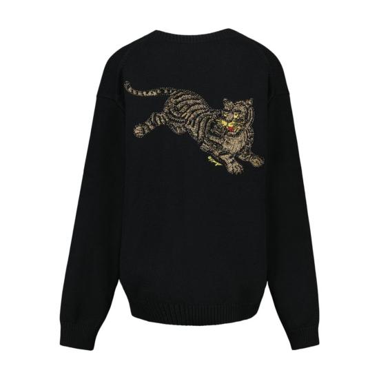  겐조 가디건 RWS 점핑 타이거 카디건 블랙 - KENZO