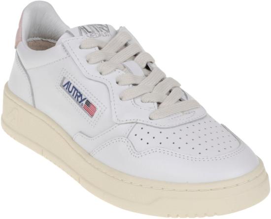 26SS 오트리 메달리스트 로우 레더 스니커즈 AULWLL16 WHITE - AUTRY