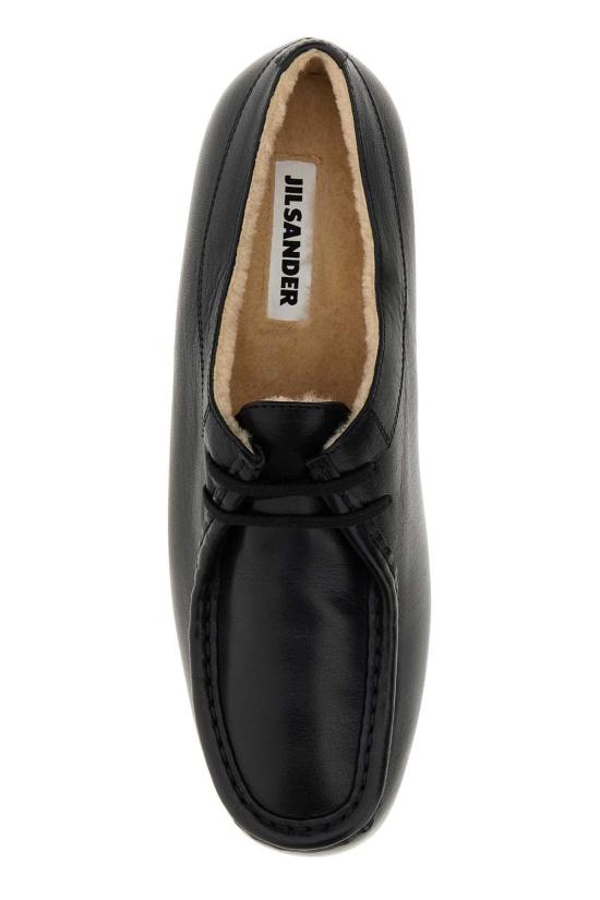  질샌더 로퍼 질 샌더 블랙 가죽 레이스업 - JIL SANDER