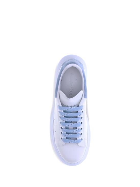  알렉산더 맥퀸 스니커즈 가죽  화이트/파우더 블루 - ALEXANDER MCQUEEN