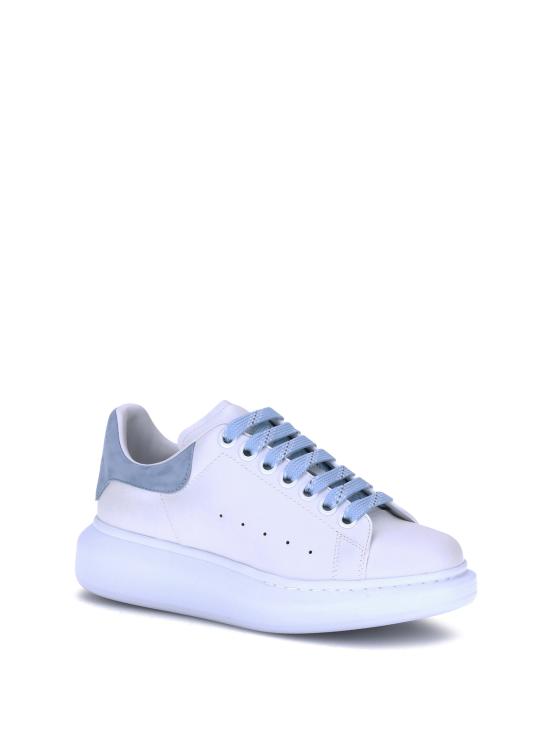 알렉산더 맥퀸 스니커즈 가죽  화이트/파우더 블루 - ALEXANDER MCQUEEN
