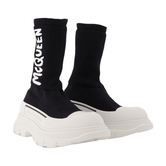  알렉산더 맥퀸 스니커즈 트레드 슬릭  블랙 앤 화이트 - ALEXANDER MCQUEEN