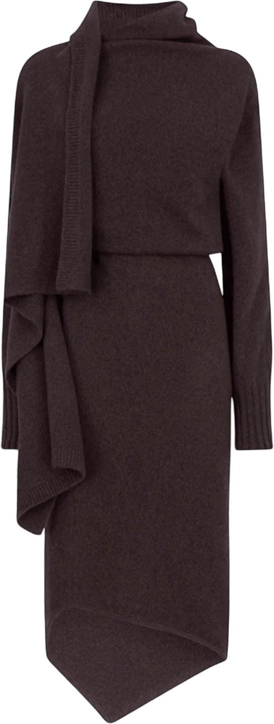 26FW 디 아티코 롱 원피스 THEATTICO261WCW00324KWS012AA594MIDIDRESSESDARKBROWN