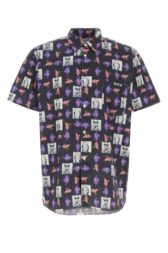  꼼데가르송 반팔 셔츠 Comme Des Garçons 프린트 포플린
