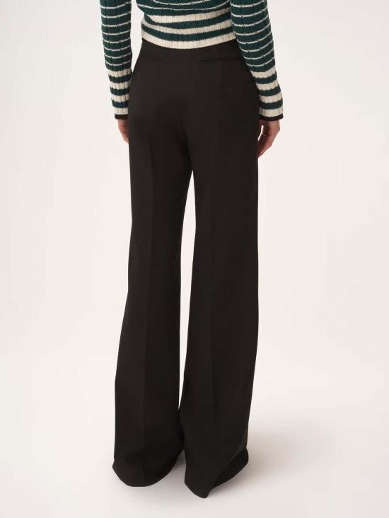  끌로에 스트레이트 팬츠 Chloé Pantalon Tailleur En Laine 그랭 드 푸드르 팬츠 블랙 - CHLOE