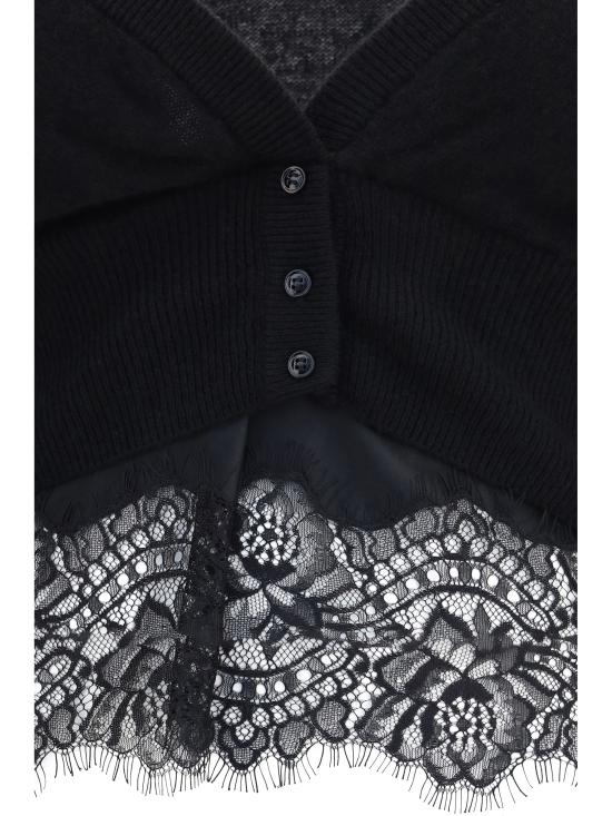 26FW 에르마노 설비노 스웨터 D492N301APPYU 95708 BLACK - ERMANNO SCERVINO
