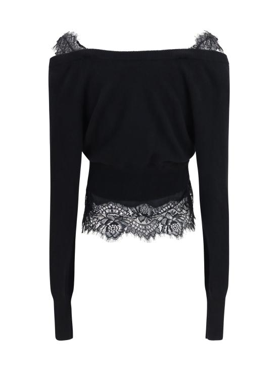 26FW 에르마노 설비노 스웨터 D492N301APPYU 95708 BLACK - ERMANNO SCERVINO